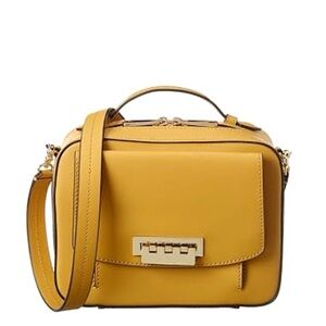 NEW ZAC Posen Earthette Camera Bag Box Shoulder Bag Camel Honey Handbag Women’s